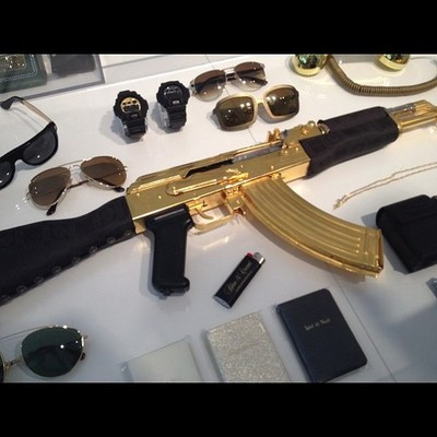 Gold-plated AK-47